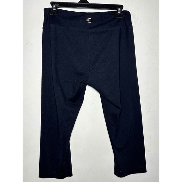 Balance Collection Navy Blue Capri Leggings Athletic Workout Activewear Size L - Picture 8 of 8